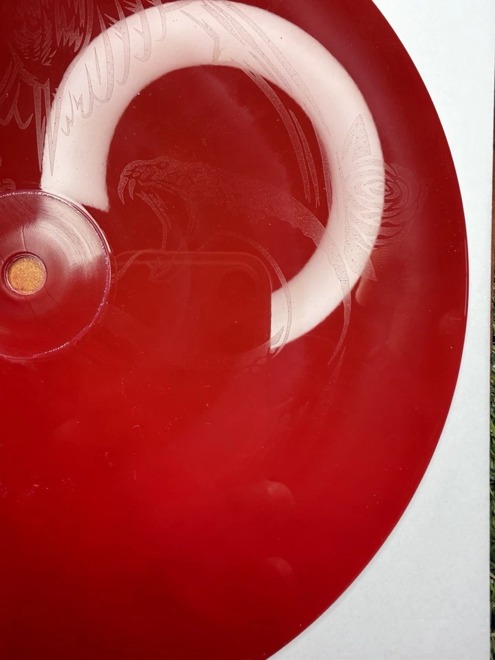 Olivia Rodrigo - Can't Catch Me Now Opaque Maroon 7" Vinyl Etched *UNPLAYED* - Image 3 of 4