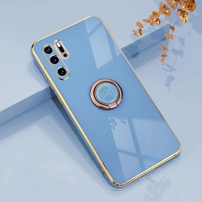Transparente Huawei P30 Pro Hülle mit Ringständer - Magnetische Autohalterung