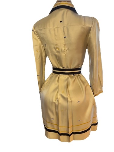 Marc Jacobs The Shirt Dress Cream silk dress size L Retail Price $450  - Bild 6 von 6