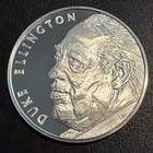 Duke Ellington Musician Rare Proof Sterling Silver Coin Art Round