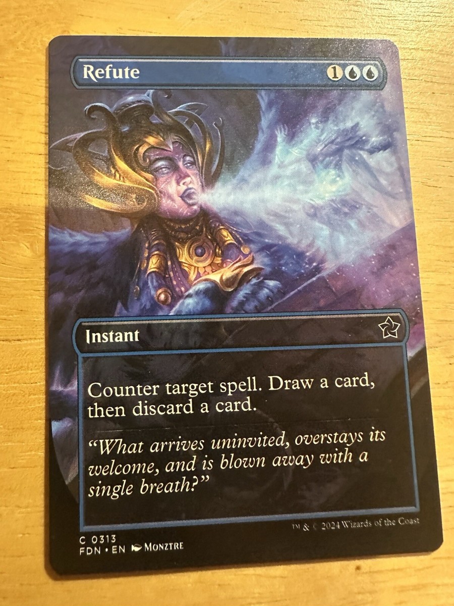 Refute - Extended Art FDN NM MTG | eBay