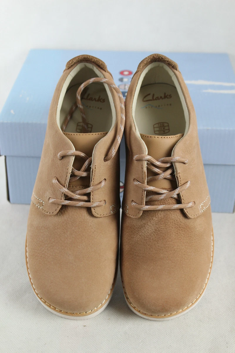 Clarks Crown Park Shoes Leather Unisex Gr.33 New