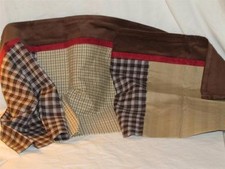 New CoCalo BUTTONS Window Valance Curtain  Woodland Brown Herringbone  Plaid