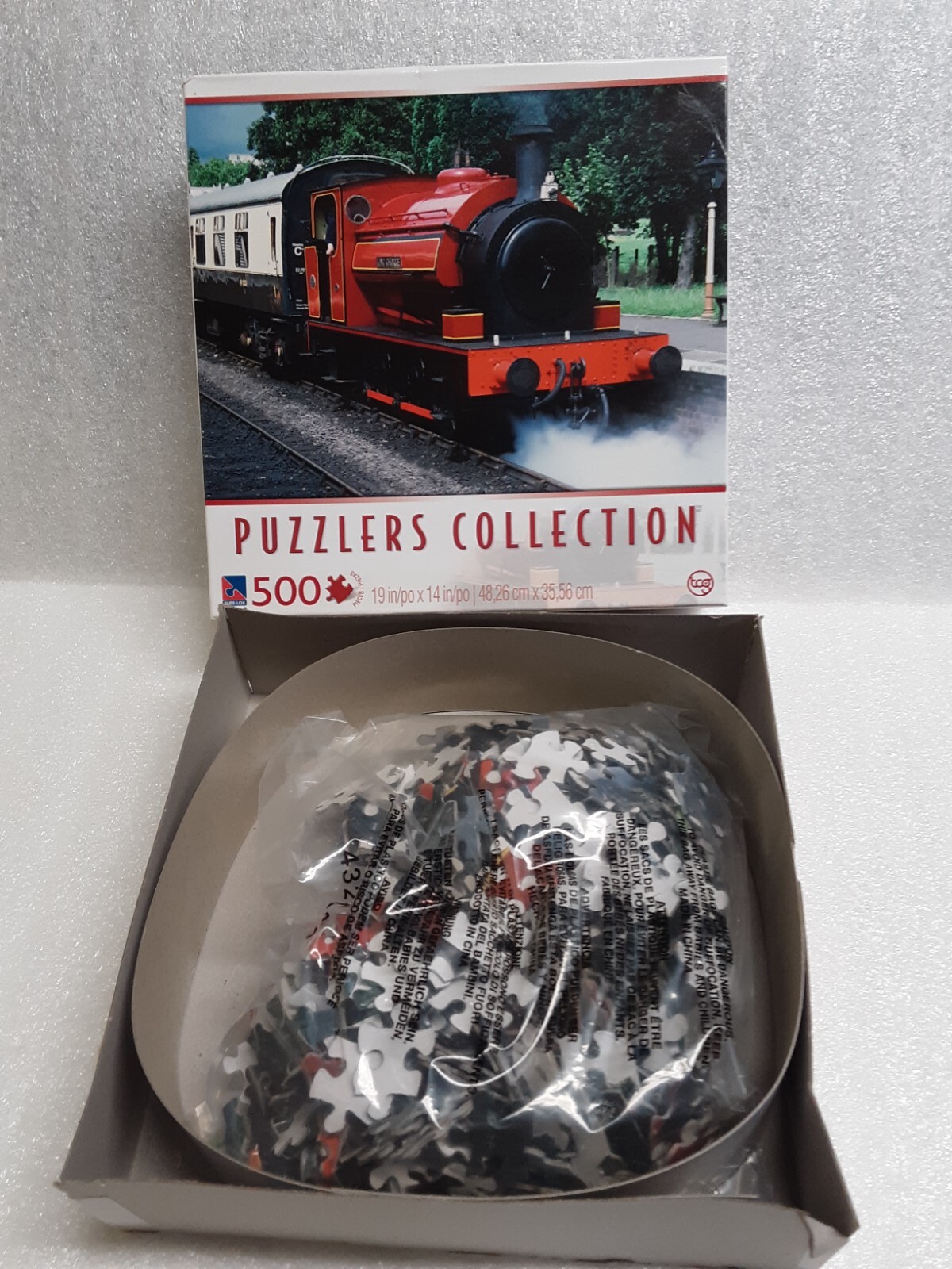 Puzzlers Collection Set Puzzlers Collection 500 piece puzzle Steam Locomotive New open box ...