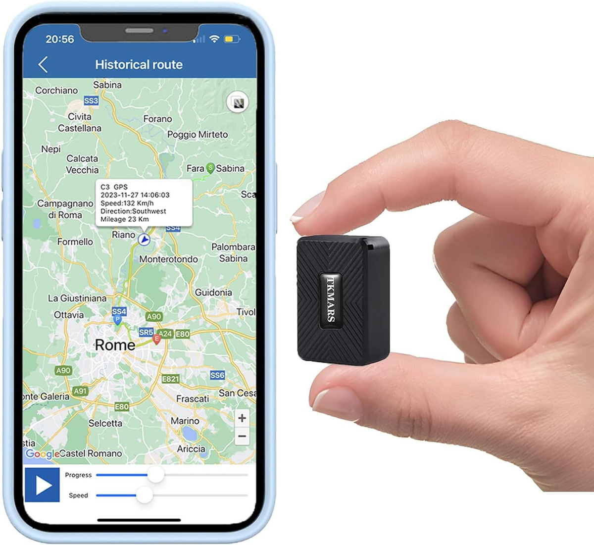Mini Tracker GPS Auto, Localizzatore Di Veicoli Antifurto In Tempo - Foto 3