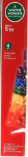 1 Ct Winter Wonder Lane 4 Feet Multicolor Merry Tree 70 Clear Lights 125 Tips 