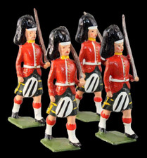 Figurine BRITAINS  4 ECOSSAIS DEFILE / soldier antique toys soldat
