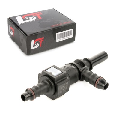 Set T-Stück Kraftstoffleitung Schnellverschluss Kupplung Gegenstück 7,89 - 8 mm