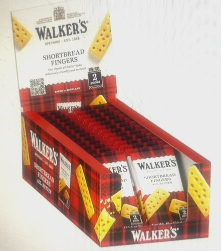 Walkers Galletas Pan Corto 2 Dedos Por Paquete Pan Corto - 24 Paquetes (1 Caja) - Imagen 2 de 2