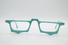Vintage Pro Design Denmark 4017 Green Silver Square Glasses Frame NOS