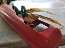 A Vintage Feathered tie on Pheasant Bird  Christmas Ornament  