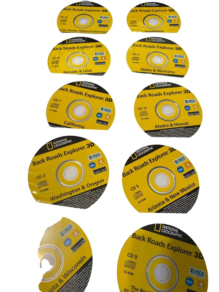 Vintage Back Roads Explorer 3D Map Set CD ROM - Image 3 of 4