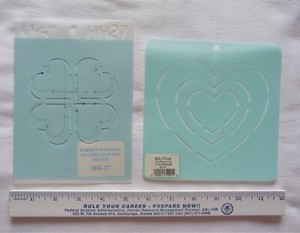 HEART QUILT STENCILS