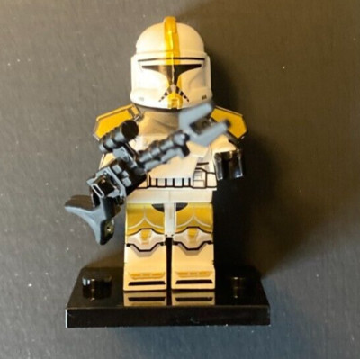 CUSTOM SW BRICKS BUILDING BLOCK FIGURE WORKS w/ LEADING BRAND CLONE COMMANDER H5