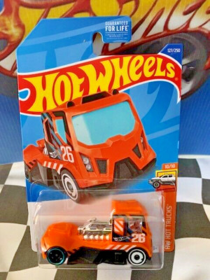 Hot Wheels 2022 HW Hot Trucks 10/10 127 Rennen Rig Orange AeroDisc/DD8
