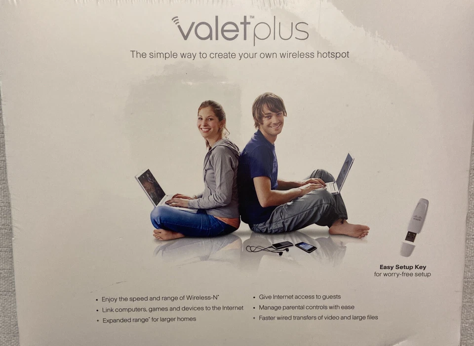 CISCO Valet Plus M20 Wireless N Router WiFi 802.11n 802.11g - Sealed   - Image 2 of 4