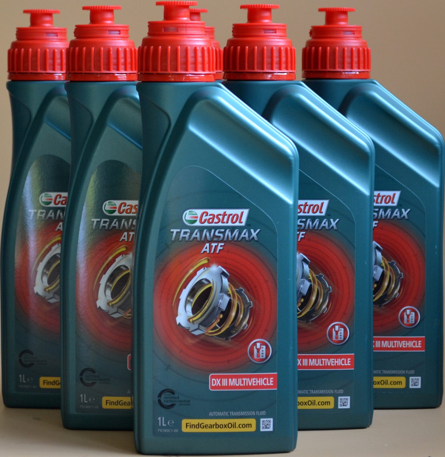 6x1 Liter Castrol ATF DEX III Multivehicle Dexron 3 Automatik