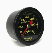 Marshall 0-60 Psi Fuel Oil Pressure Gauge Midnight Black 1.5 Liquid Filled