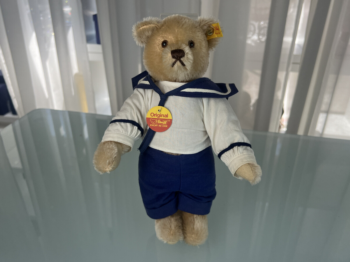 その他 Steiff Teddy Bear Ichimatsu 28cm Richard Steiff Teddy bear, 28 cm, light grey - Steiff.com