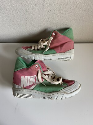Vintage 1987 Nike Outbreak Canvas Sneakers Shoes Size 9 Made In