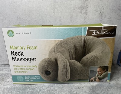 BELLA RUSSO Neck Massager Spa Series Memory Foam Multi Speed Cordless Sealed NIB