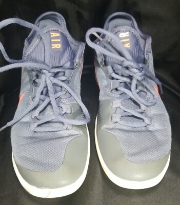 NIKE METALLIC BLUE DUSK BRIGHT MANGO AIR MAX WILDCARD HARD COURT TENNIS  SHOE