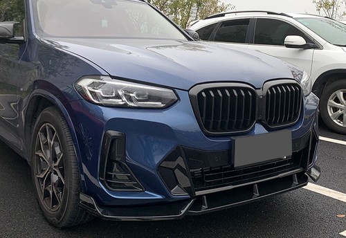 Front Kidney Grille Grill Mesh For BMW X3 X4 G01 G02 2022-2024 Single Line Black - Picture 9 of 10