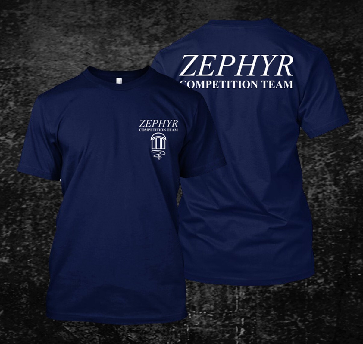 Zephyr Competition Team - Custom Men's Front And Back T-shir