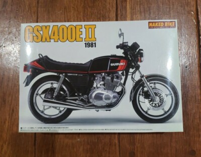Aoshima 1/12 Scale Model Kit 1981 Suzuki GSX400E II Motorbike Motorcycle NEW 