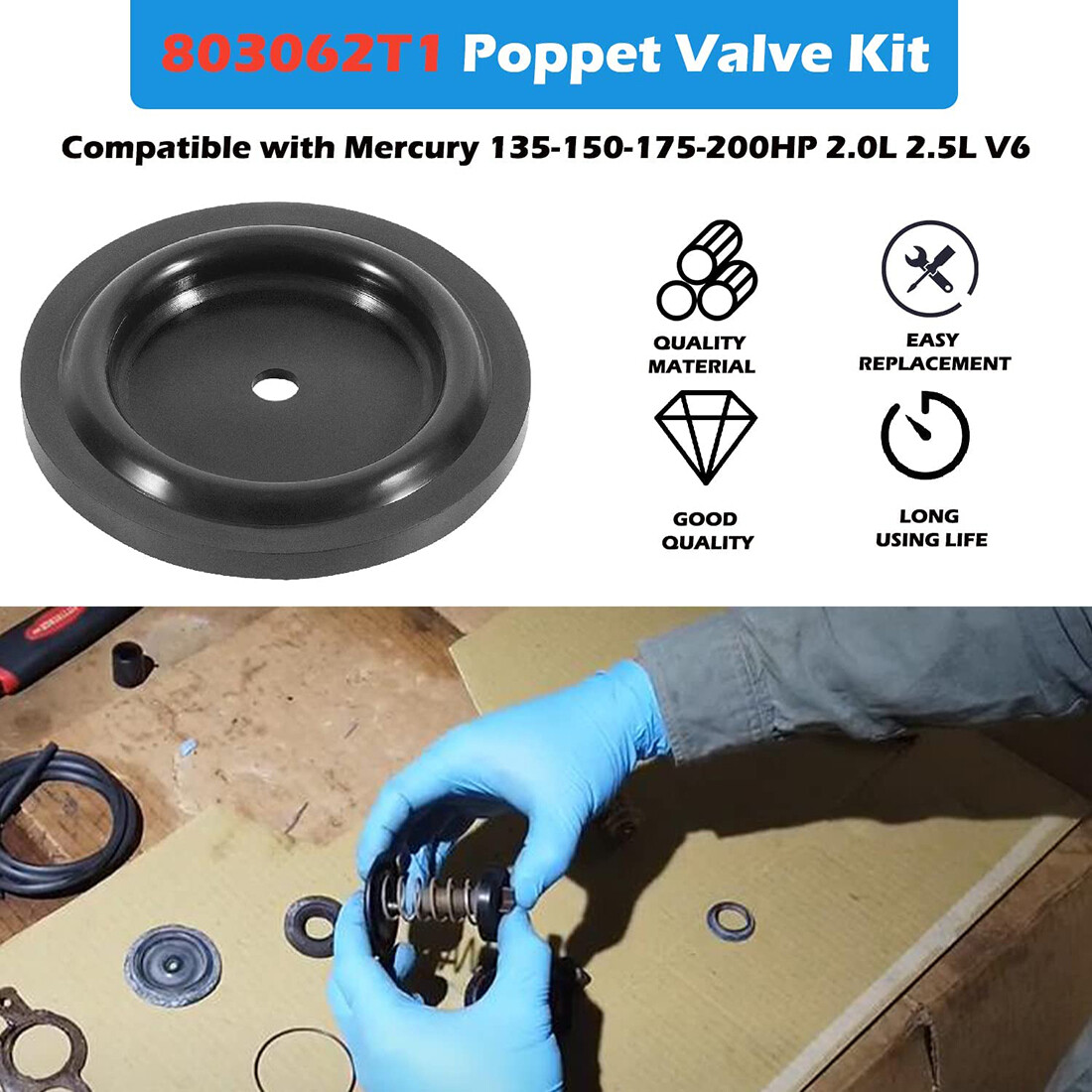 Buy Pressure Regulator #888227 Mercury Mariner 2003-2006 225 Hp~injection (482) #1 In Gulfport - Foto 3