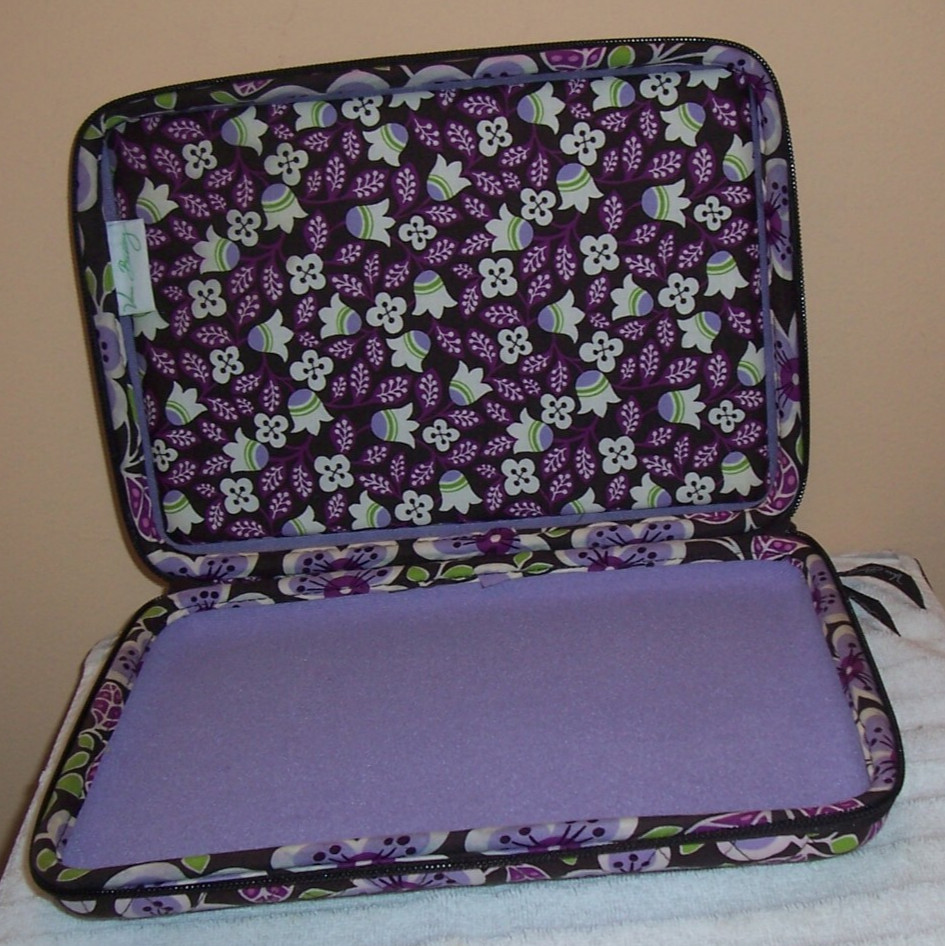 Vera Bradley Hard Shell Laptop Computer Case Purp… - image 11