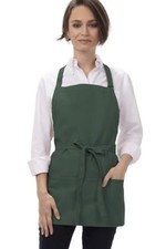 Unisex Three Pocket Apron One Size Hunter Green