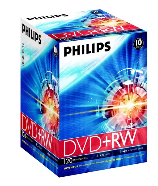 Philips DVD RW Rewritable Blank Discs 4.7gb 120min X6 for sale online