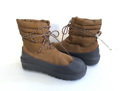 UGG X STAMPD MEN CHESTNUT LACE UP SHEARLING WINTER Boot US 10 / EU