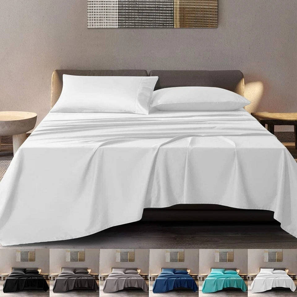 Artículos de ropa de cama naturales de lujo 600TC elige color liso y talla Queen olímpica de Estados Unidos Foto 4 de 4
