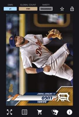 [DIGITAL CARD] Topps Bunt - Dawel Lugo - Physical Base Series 1 Gold Uncommon