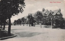 London England UK West Park Eltham Early 1900s Houses Mansions Vtg Postcard E7