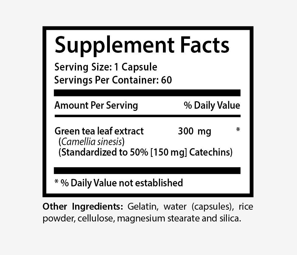 Antioxidant Booster Pills Green Tea Extract 300mg Green Tea Hawaii