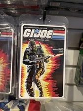 💥 GiJoe 💥 Beachhead 1986 Action Figure Display Case With Cardback Insert