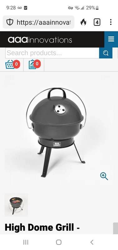 12-inch round dome charcoal grill