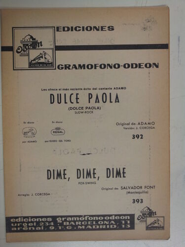 combo band  parts DULCE PAOLA / DIME DIME DIME - Picture 1 of 1