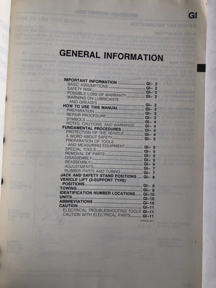 Mazda 121 Workshop Manual Supplement Service Repair Factory Original 1989 - Image 3 of 4