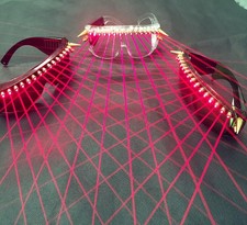 LED DJ Nightclub Stage Lighting Party Stage Halloween Red Laser Plastic Glasses