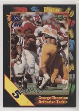 1991 Wild Card Draft 5 Stripe George Thornton #136 Rookie RC 1m8. rookie card picture