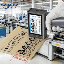 25.4mm Handheld Inkjet Coder for Carton Box Date Batch Barcode QR