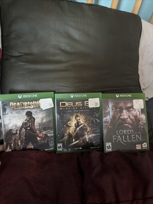 xbox one game lot Dead rising 3 Deus ex Mankind Divided And Lords Of The Fallen