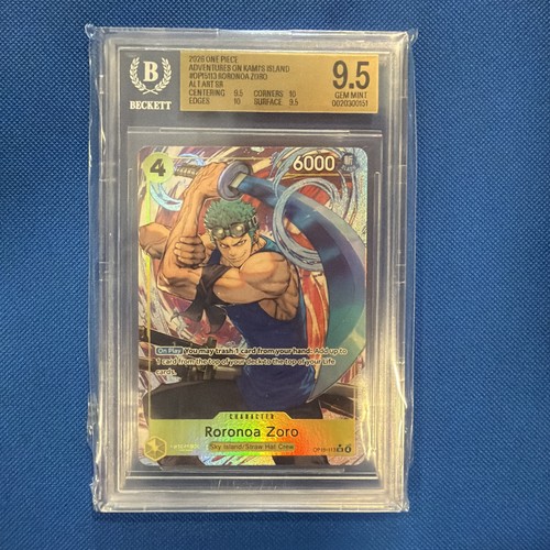 Roronoa Zoro (Alternate Art) graded BGS 9.5 for sale on eBay