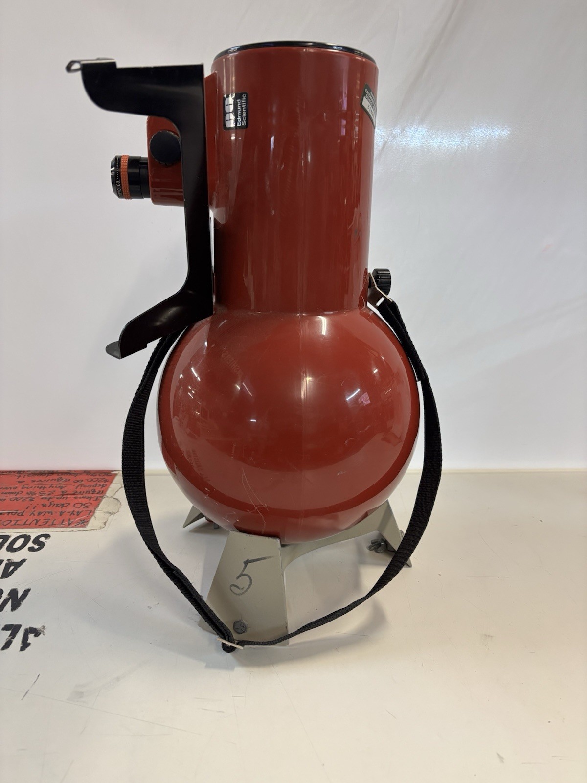 Red Edmund Scientific Astroscan Reflector Telescope w/ R 15mm Lenses USA