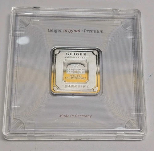 Geiger 20 Gram Silver Bar With COA And Case