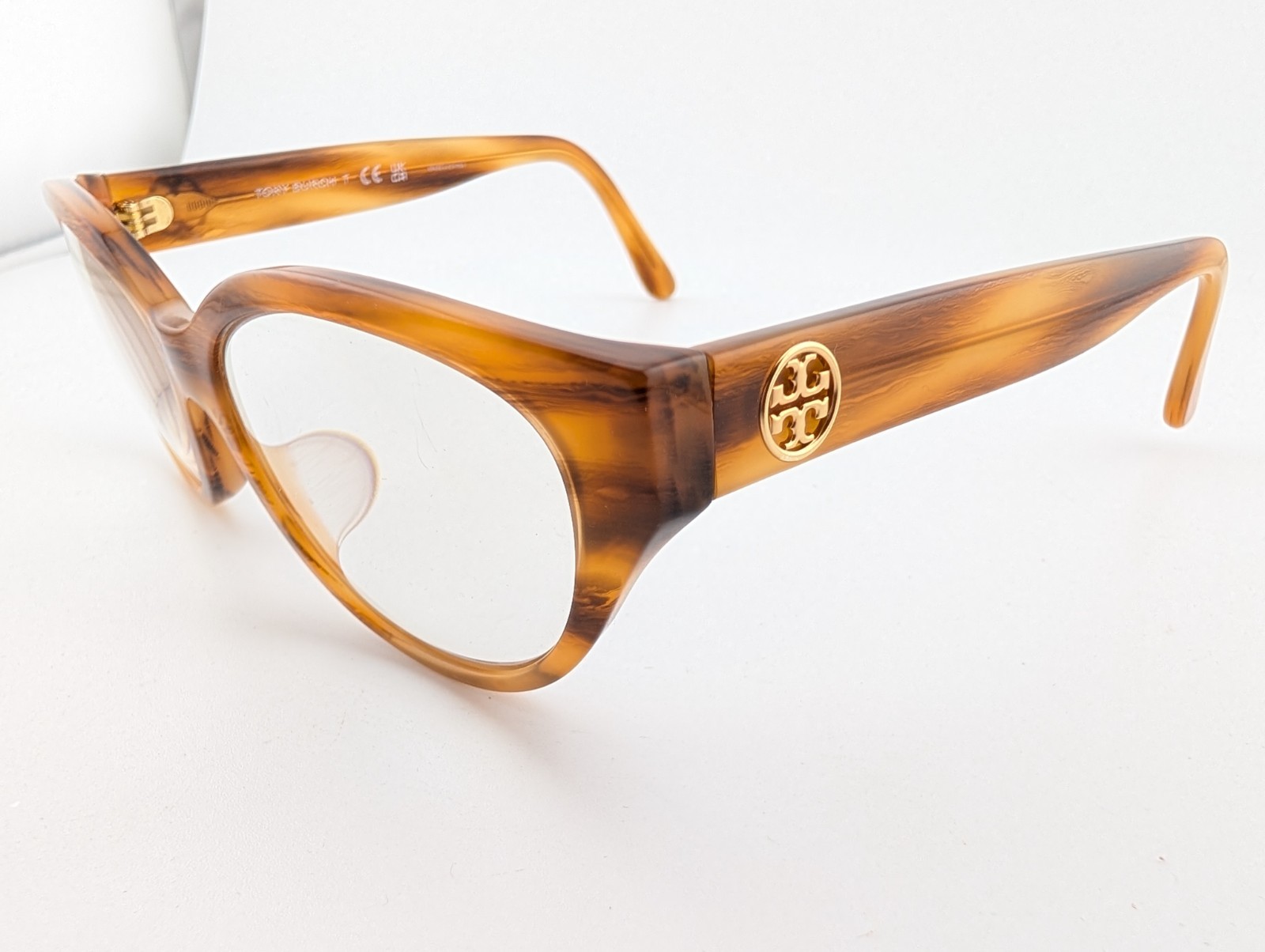 Tory Burch Eyeglasses, Frames Only, TY 2123U 1889, 51-15-140, Honey Brown Stripe thumbnail 4